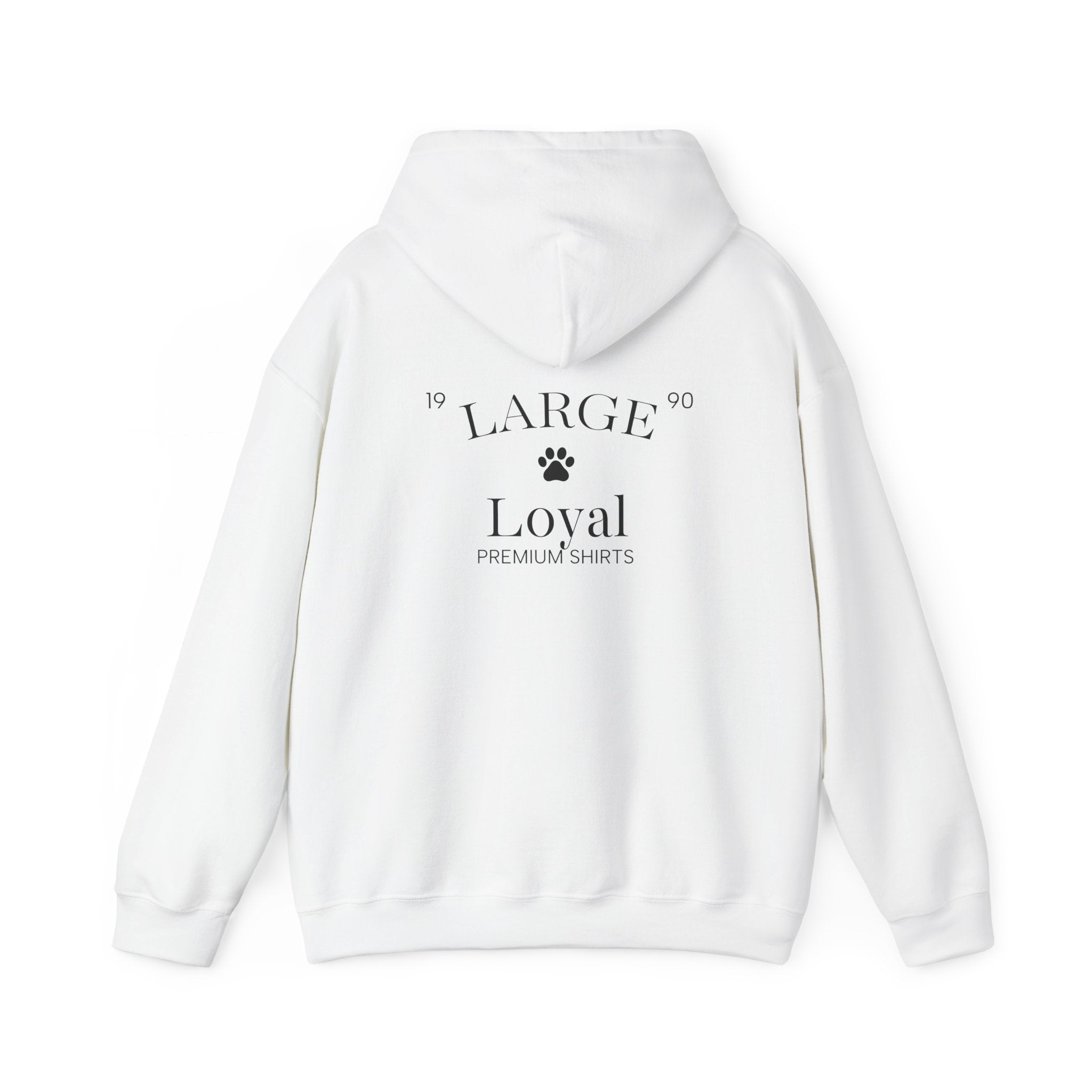 Loyal Paw Pullover Hoodie — 'Loyal' Paw Print Graphic Hoodie